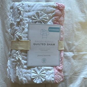 Pottery barn kids quilt and 2 standard shams